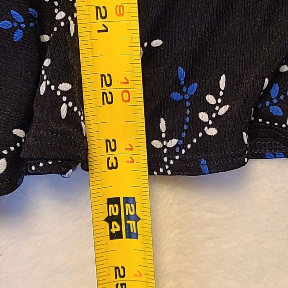 KC Stevens Women's Floral Print Ruffle Hem Skirt Size PL With Tags - Picture 5 of 7